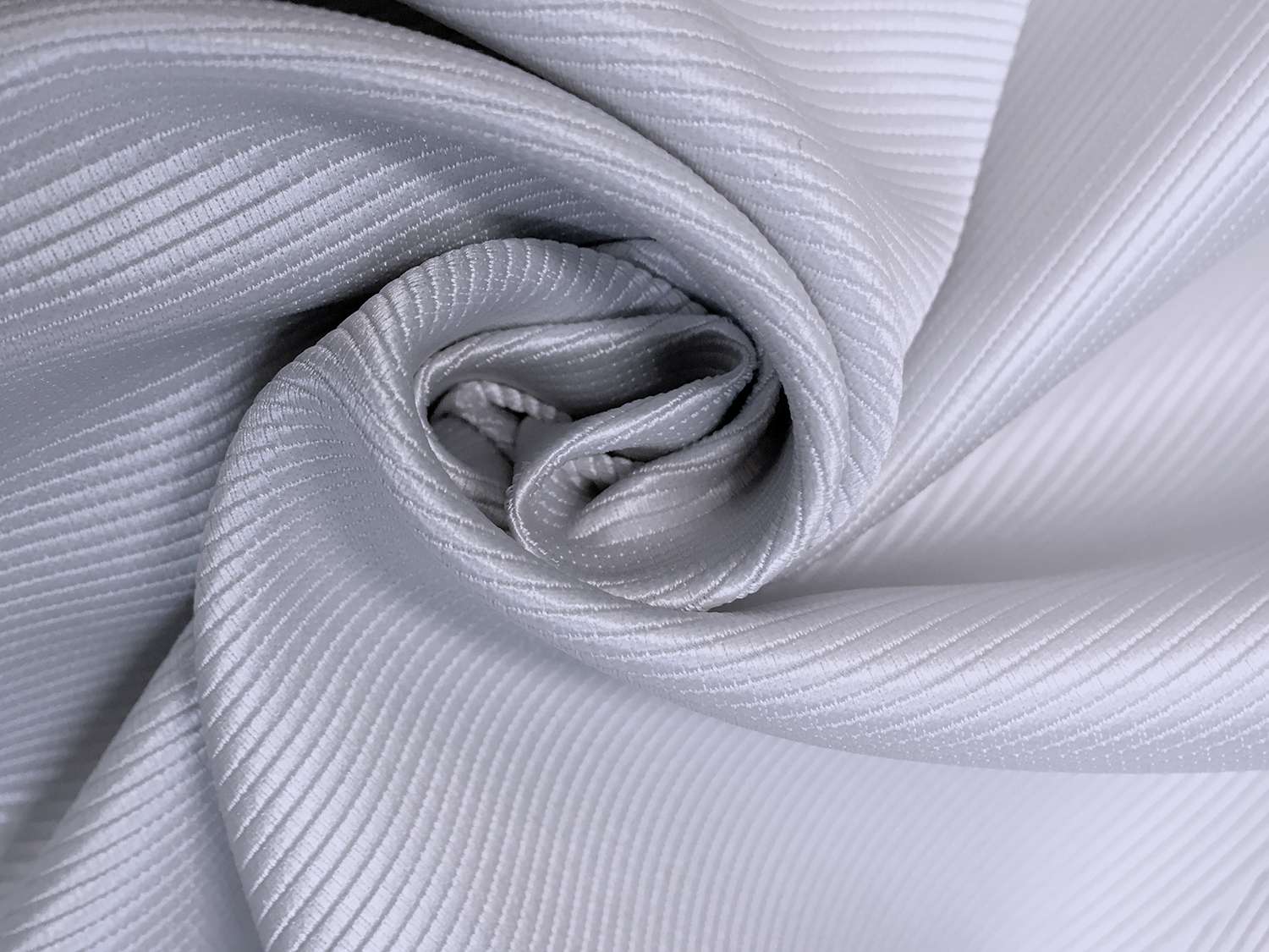 Polyester Faille in Light Grey0