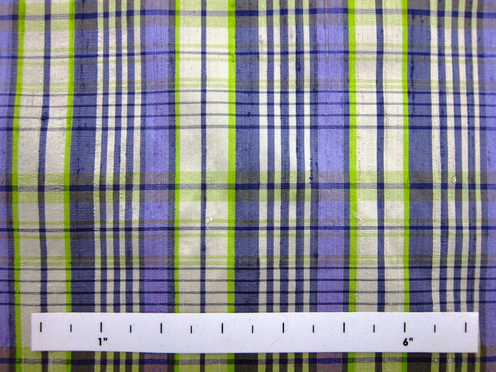 Silk Shantung Plaid0