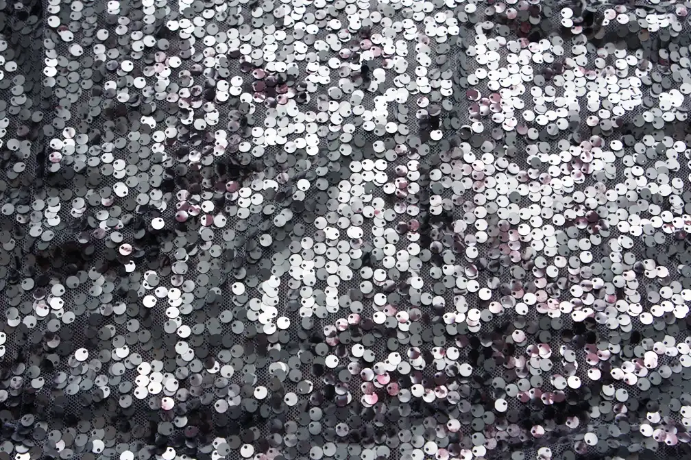 Novelty Printed Sequins on Tulle0