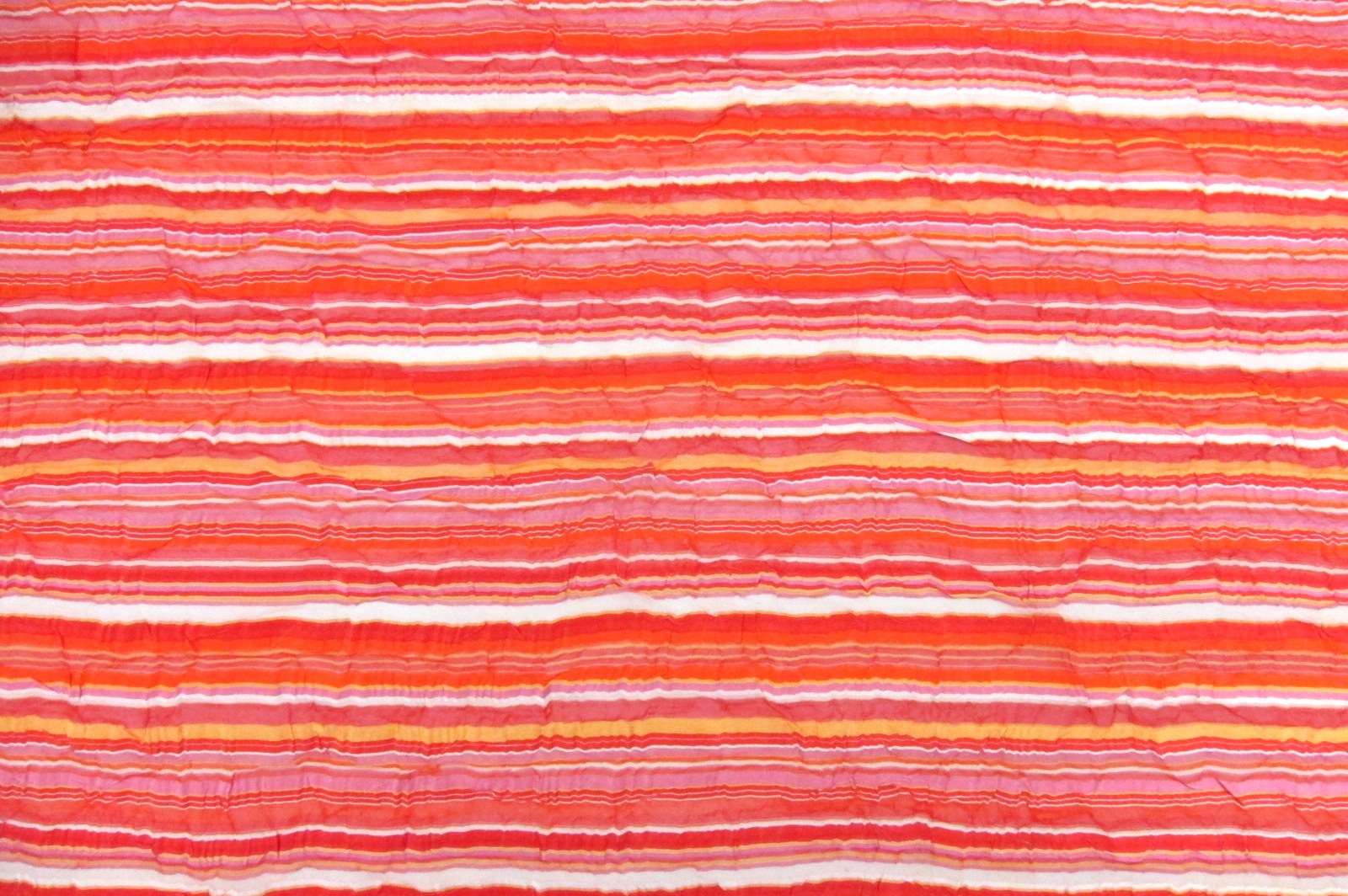 Printed Satin Stripe Chiffon0