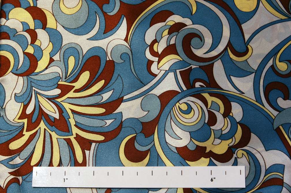 Printed Silk Charmeuse0