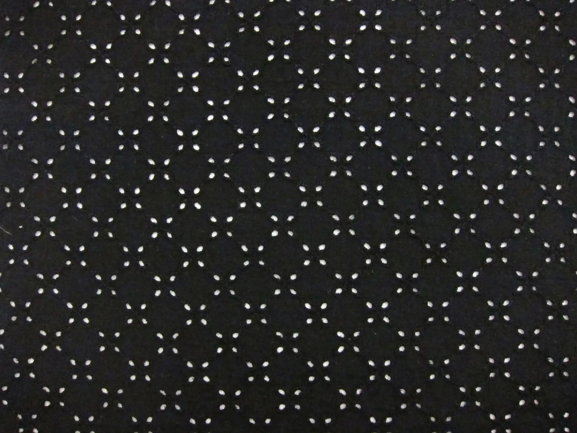 Cotton Eyelet in Black0