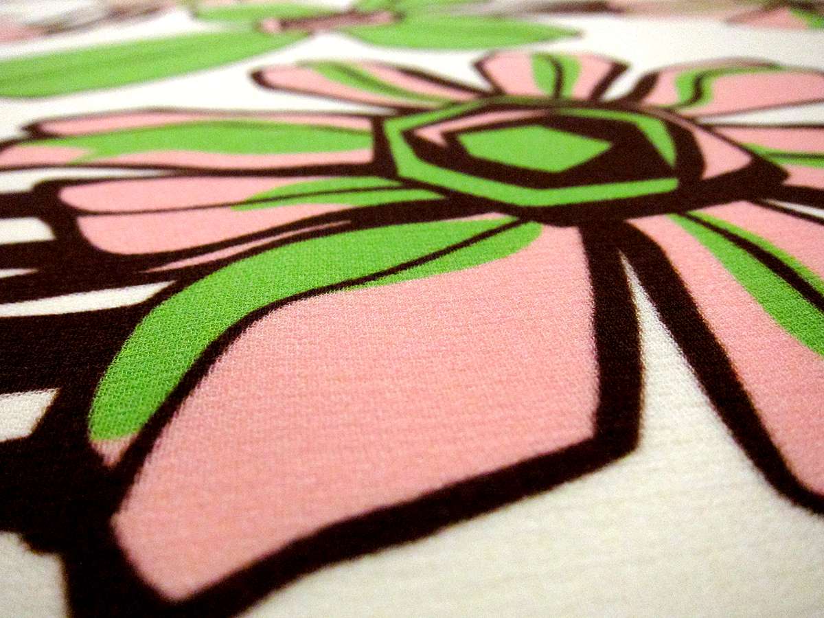 Viscose Print with Graphic Flowers1