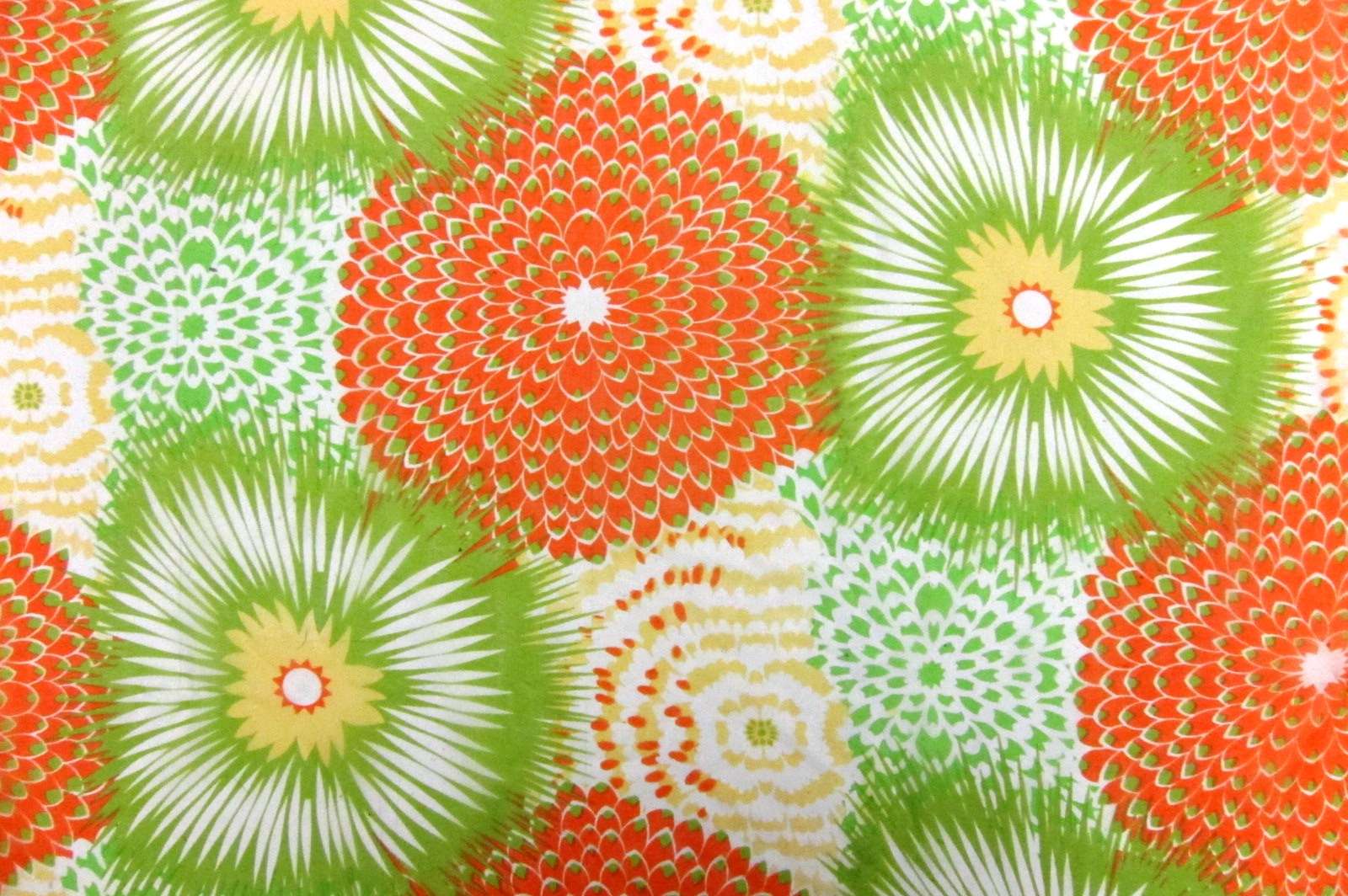 Silk Chiffon with Large 1960s Florals