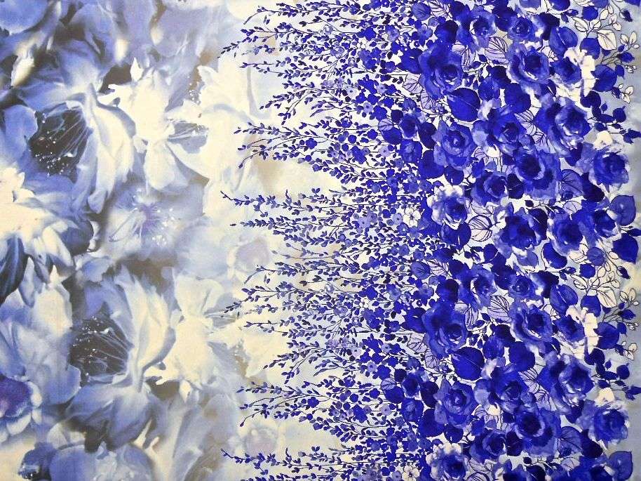 Printed Silk Gazar0