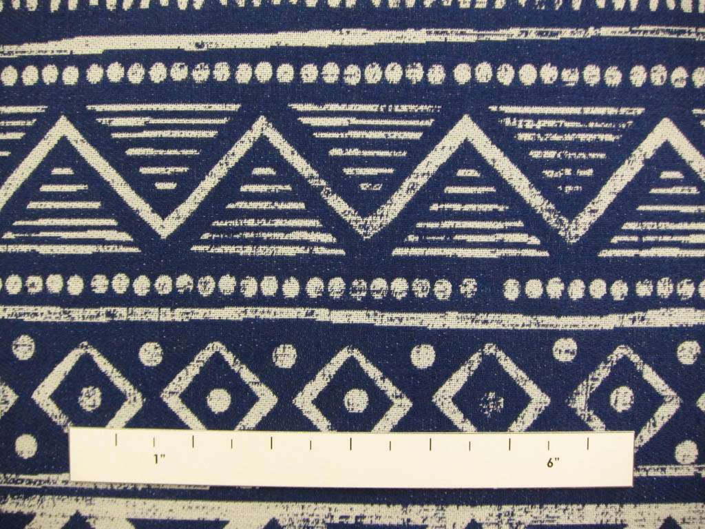 Cotton Blend Upholstery Geometric Print1
