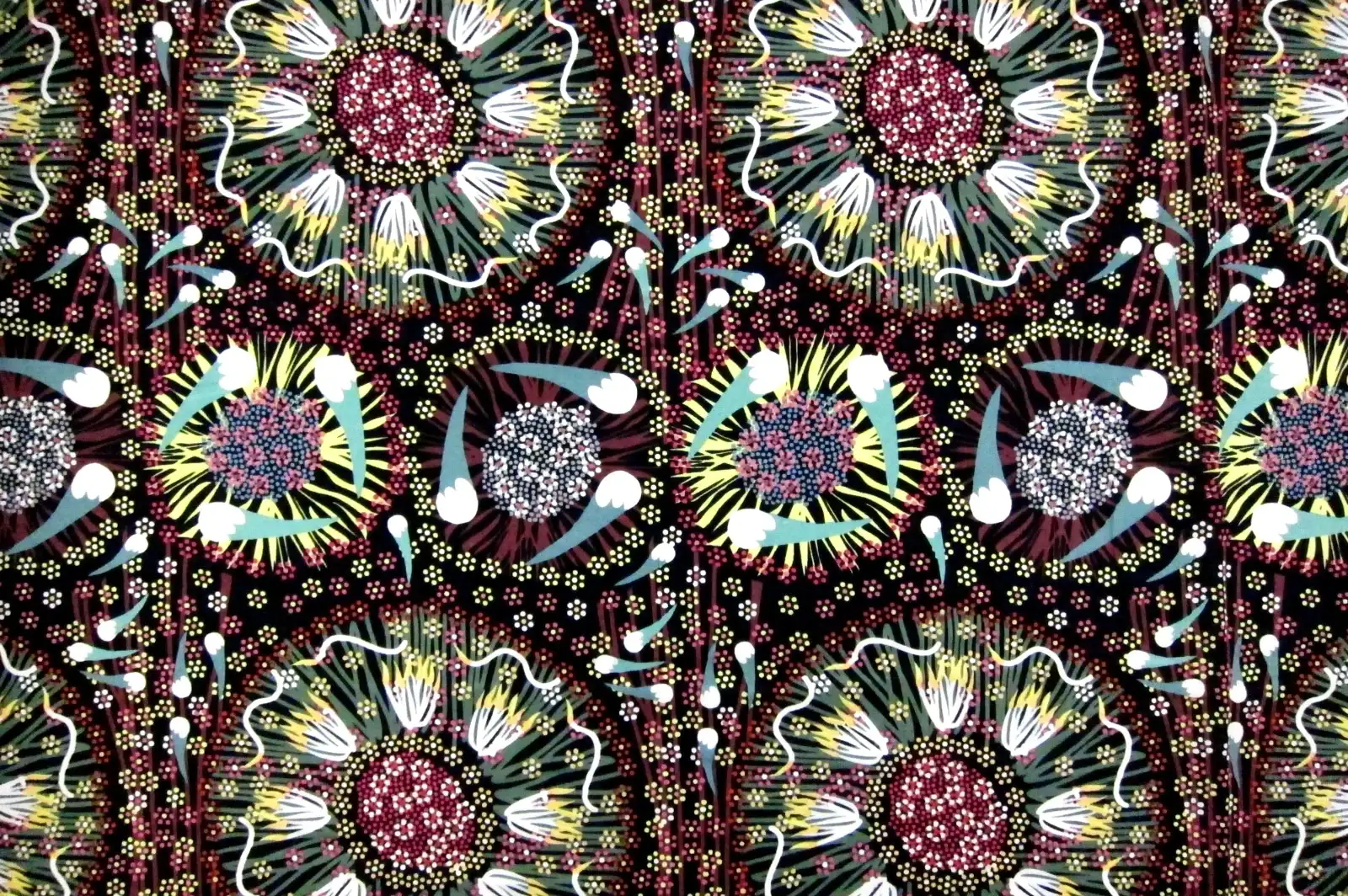 Australian Cotton Print With Aboriginal Motif0