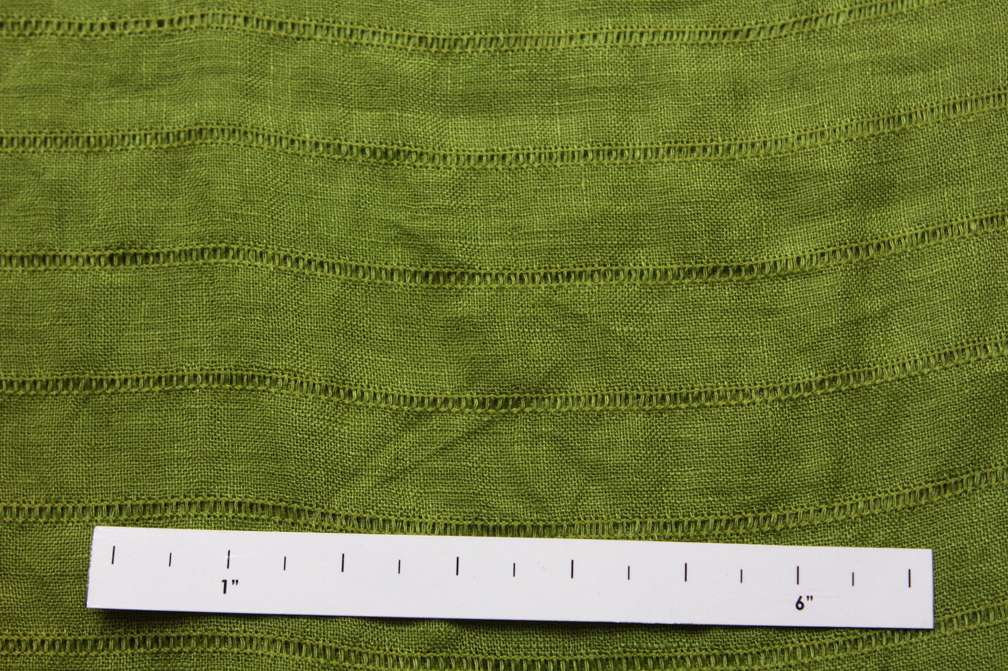 Linen Fagotting Green1