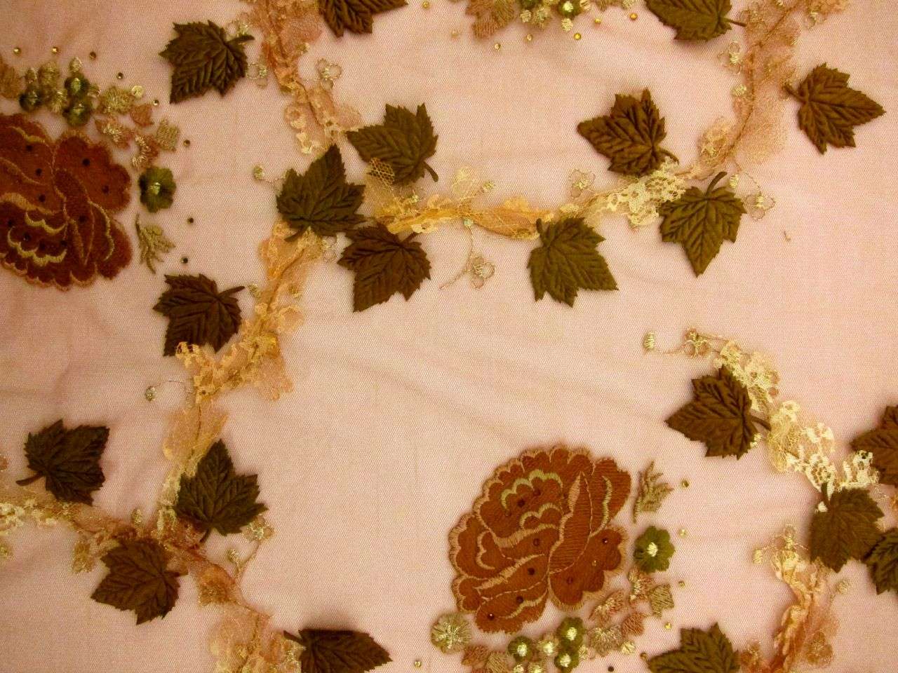 REDUCED  Embroidered and Appliquéd Illusion0
