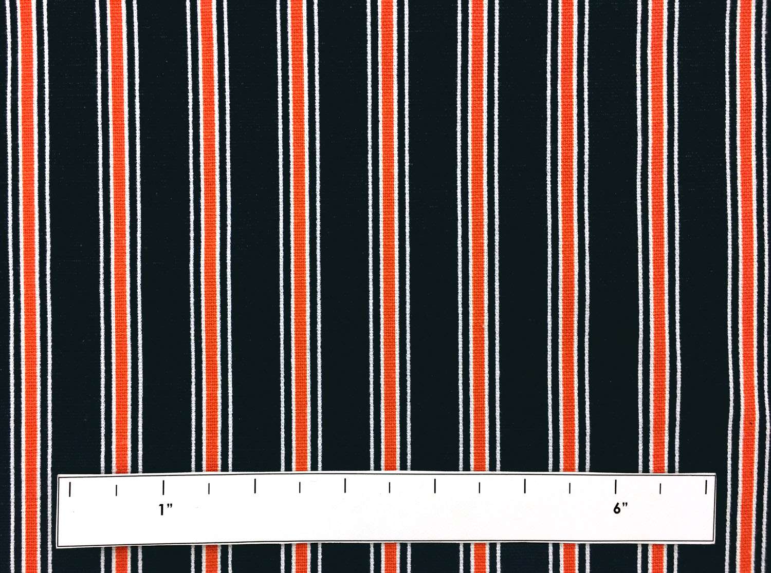 Cotton Canvas Orange Navy Stripe1