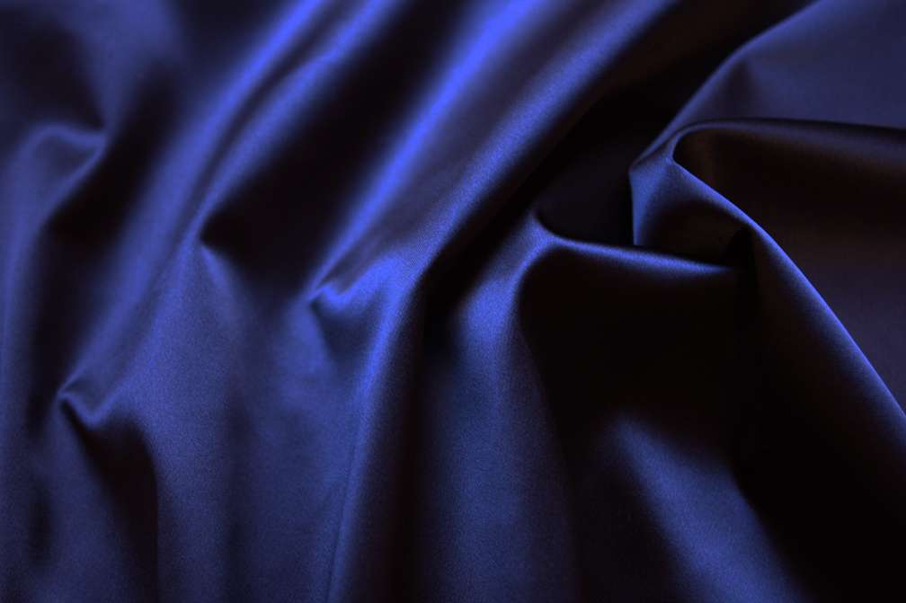 Armani Triacetate Stretch Satin in Sapphire Blue