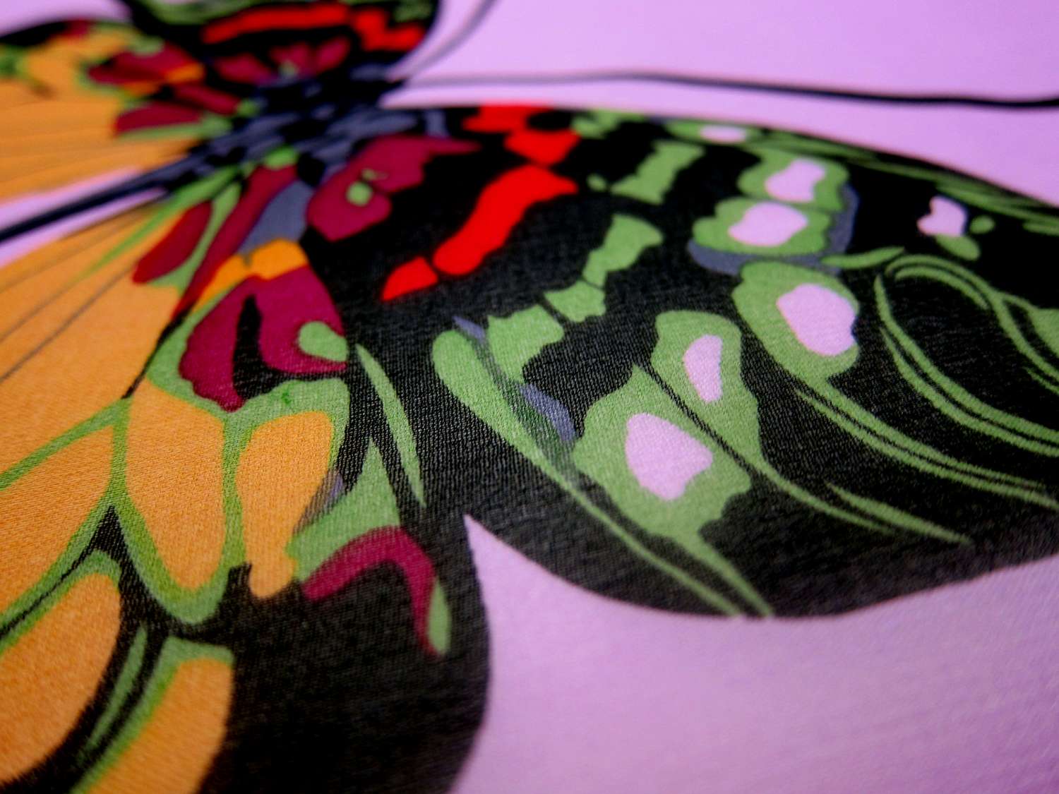 Silk Chiffon in Butterfly Print2