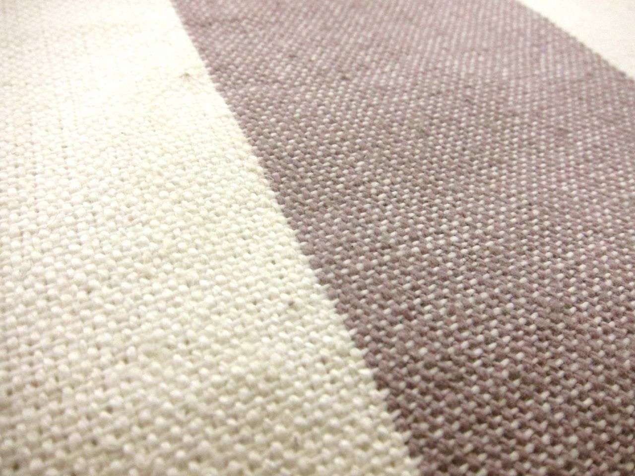 Cotton Upholstery 3" Stripe In Lilac And White2