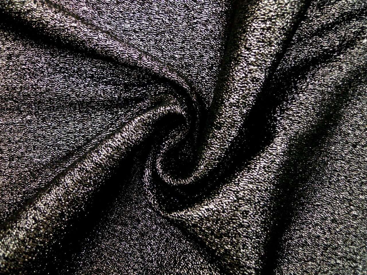 Stretch Metallic Wool Blend