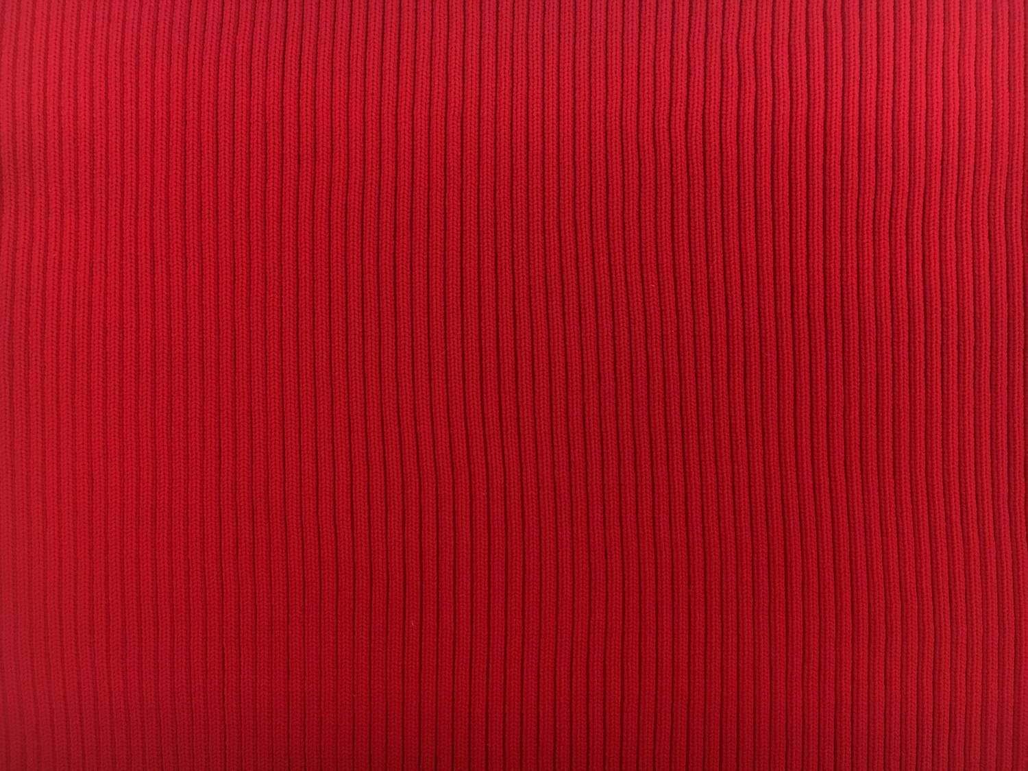 Nylon Rib Knit in Red0