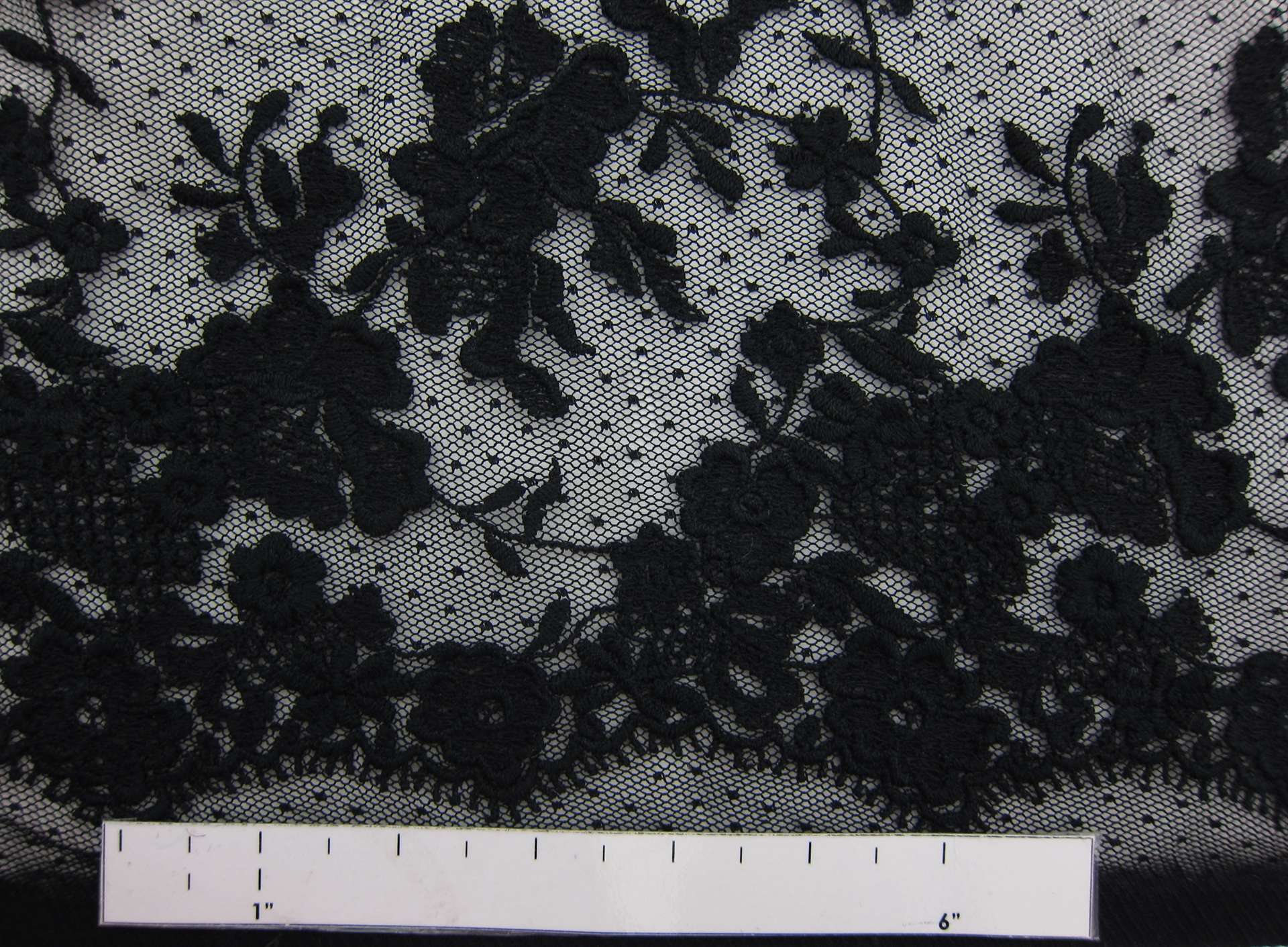 Embroidered Cotton Point D'Esprit1