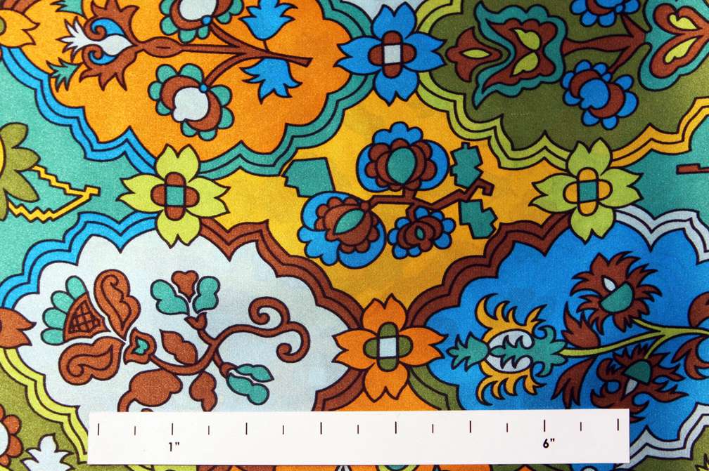 Printed Silk Charmeuse0