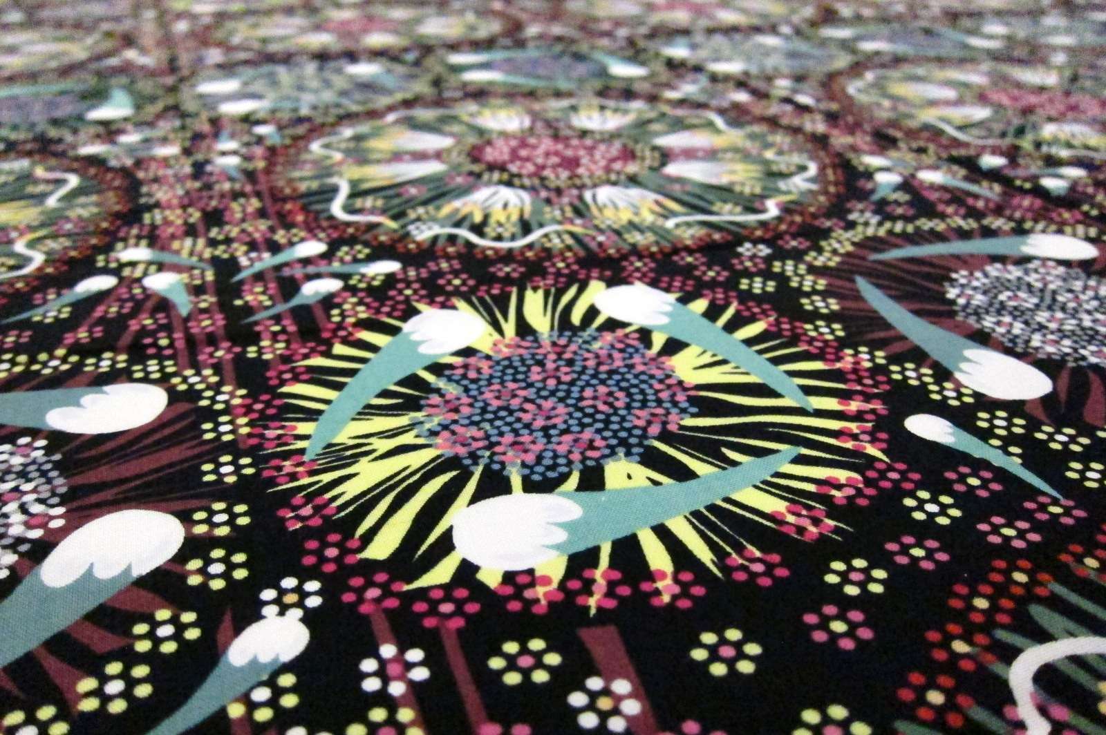 Australian Cotton Print With Aboriginal Motif2