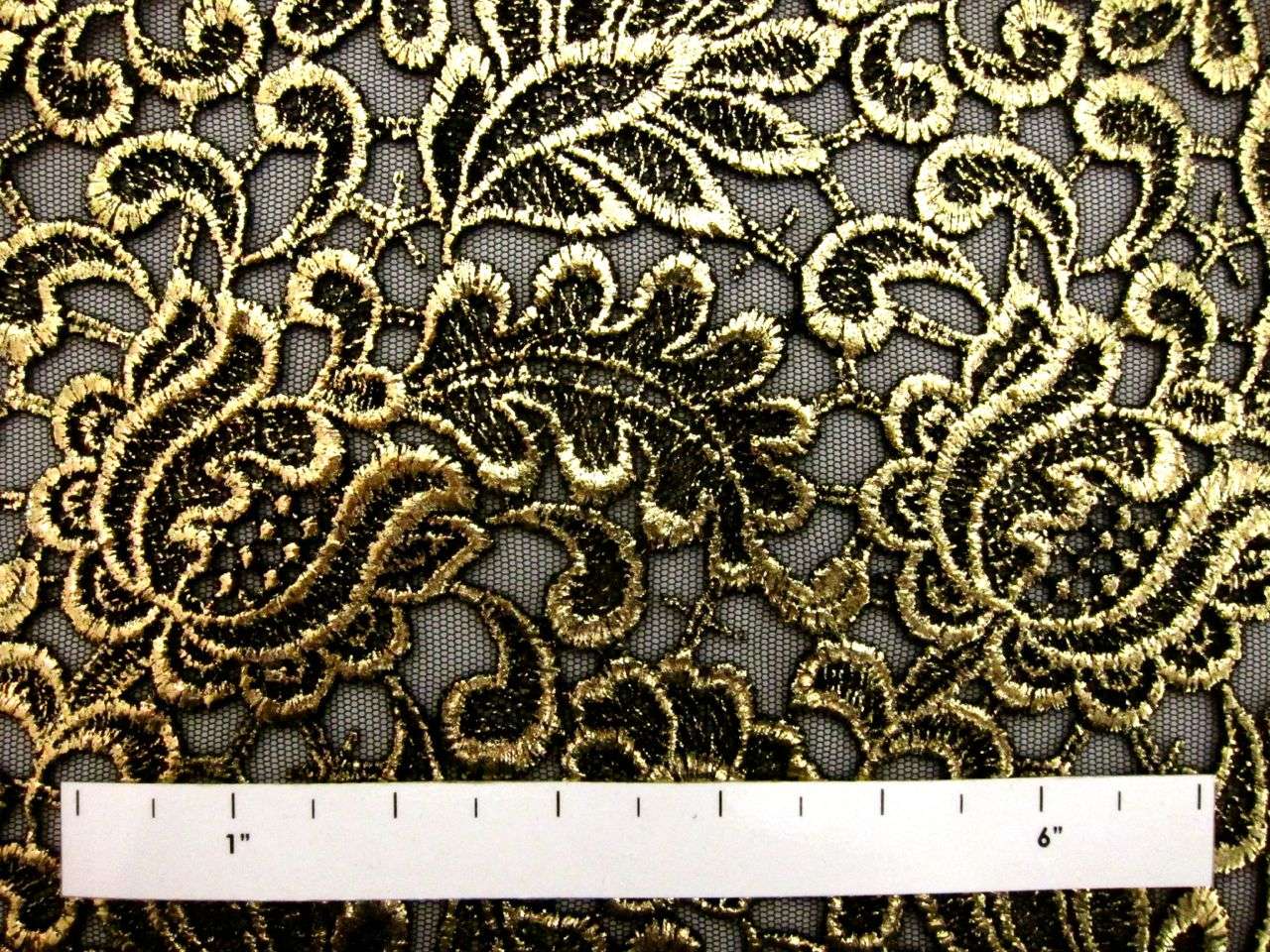 Metallic Coated Embroidered Tulle1
