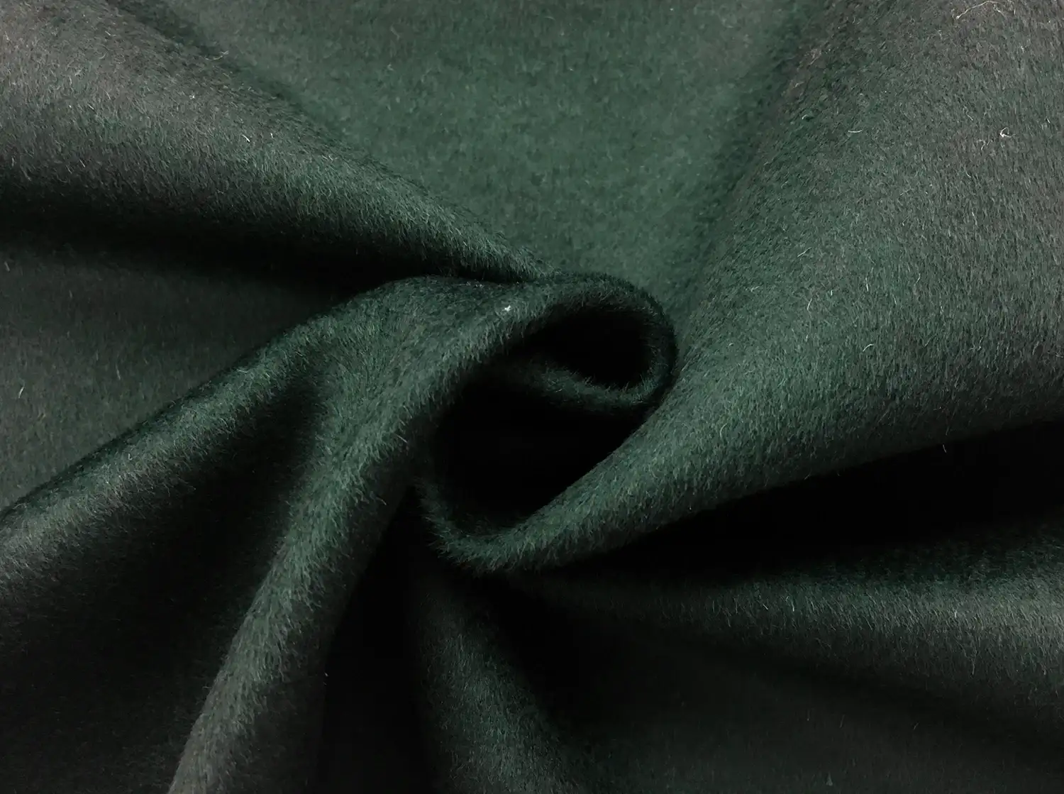 Virgin Wool Coating in Forest1