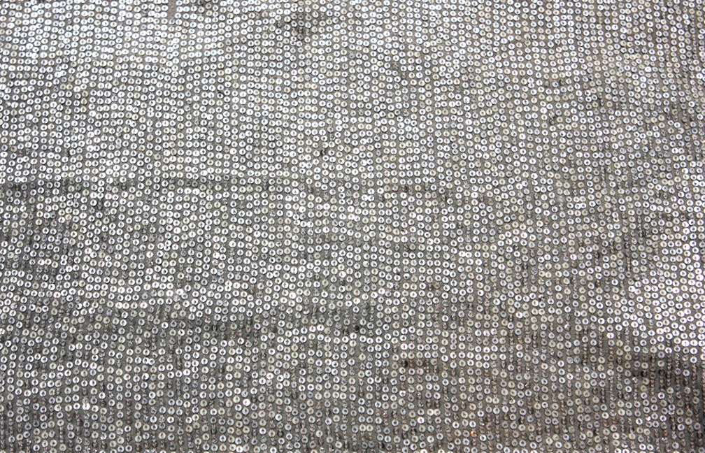 Sequins on Silk Chiffon0