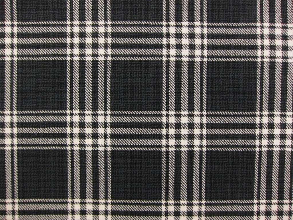 Cotton Upholstery Plaid Print 0