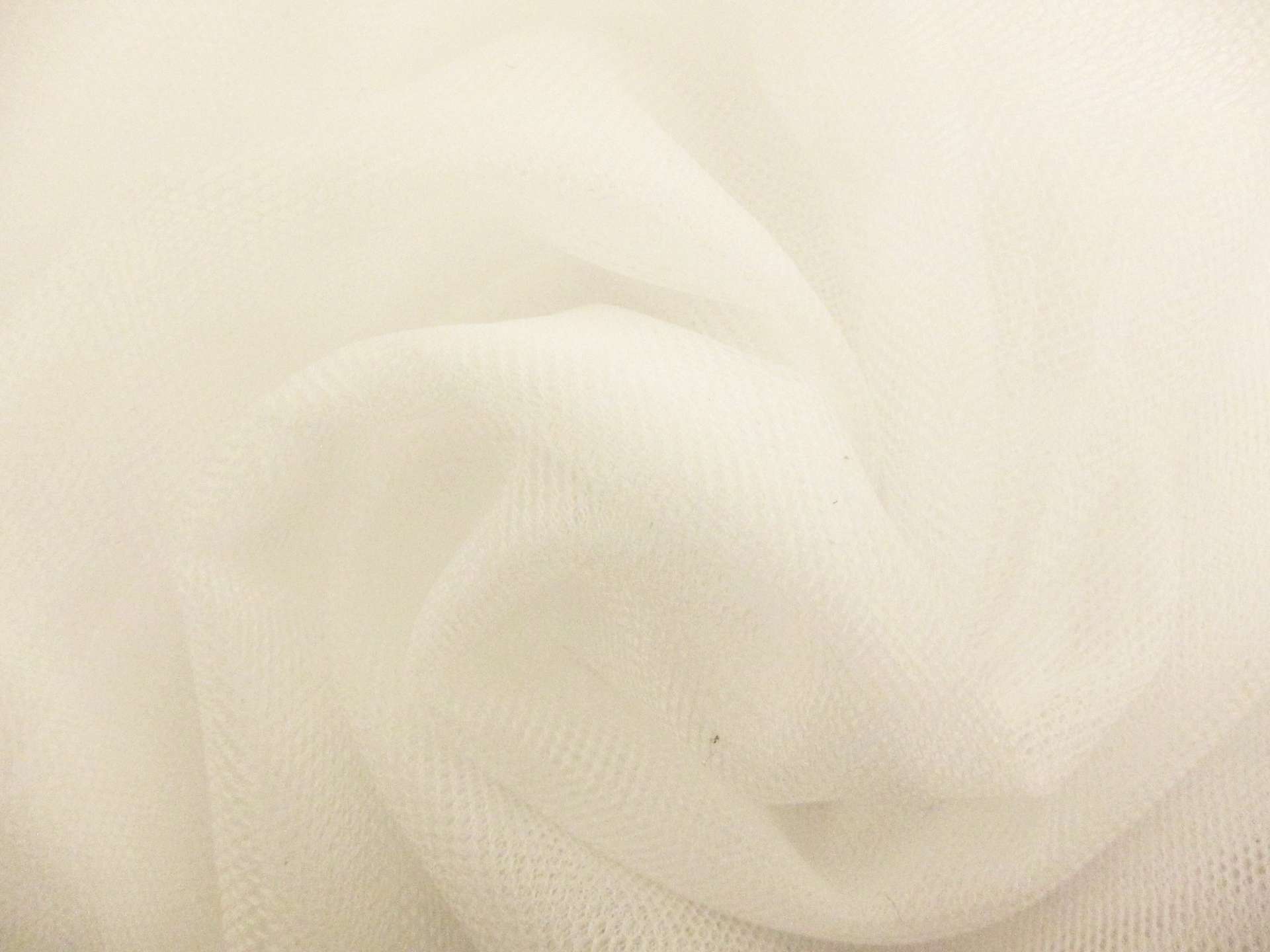 Italian Nylon Tulle in Bianco0