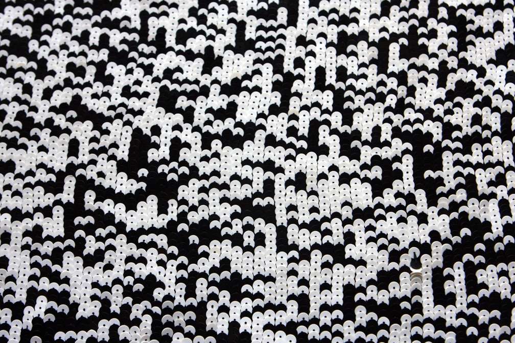 Sequins on Silk Chiffon1