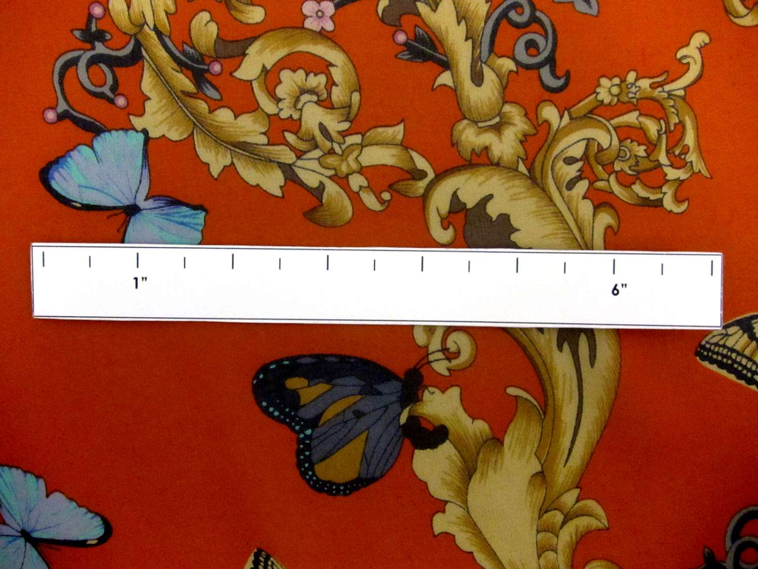 Silk Chiffon in Butterfly Print1