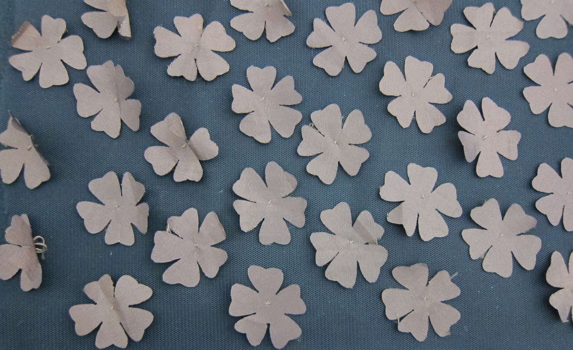 Flowers Appliqué on Tulle        0