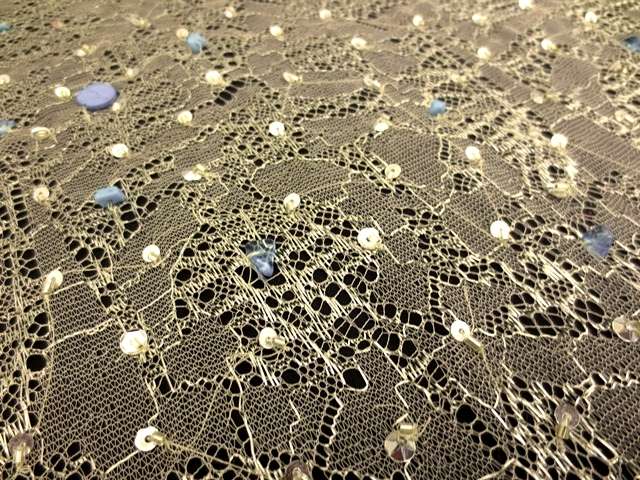 Beaded Metallic Chantilly Lace2