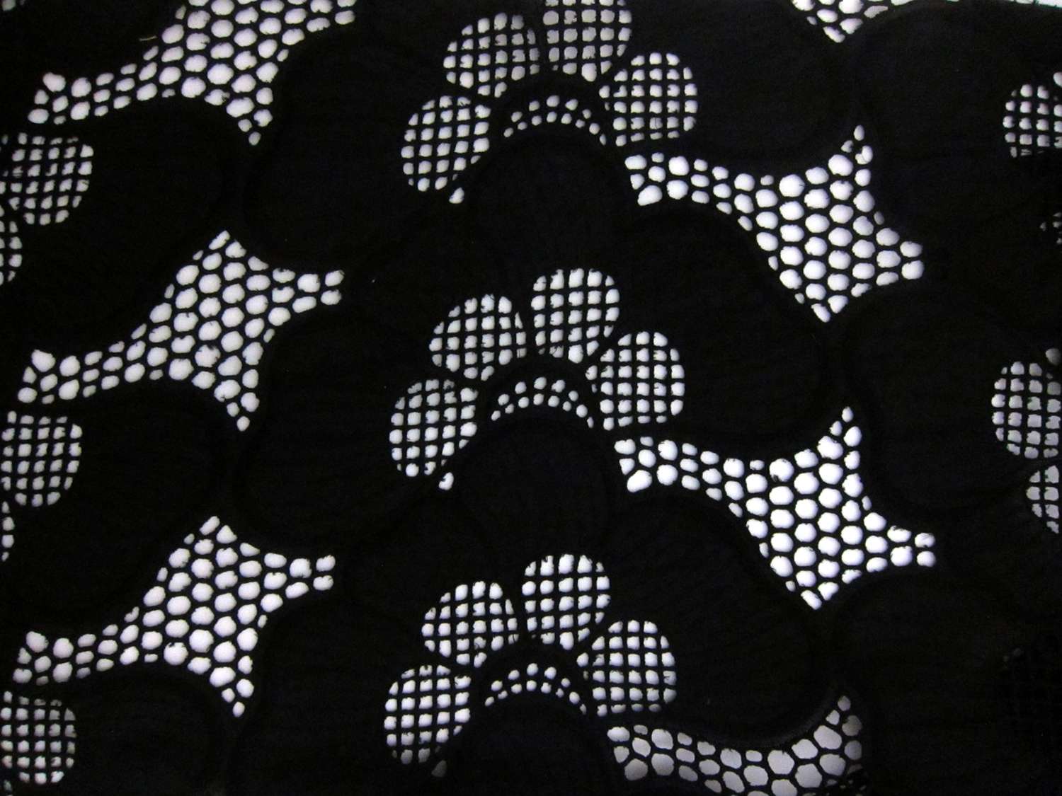 Cotton Eyelet in Black0