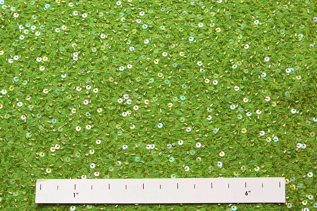 Sequins on Silk Chiffon1