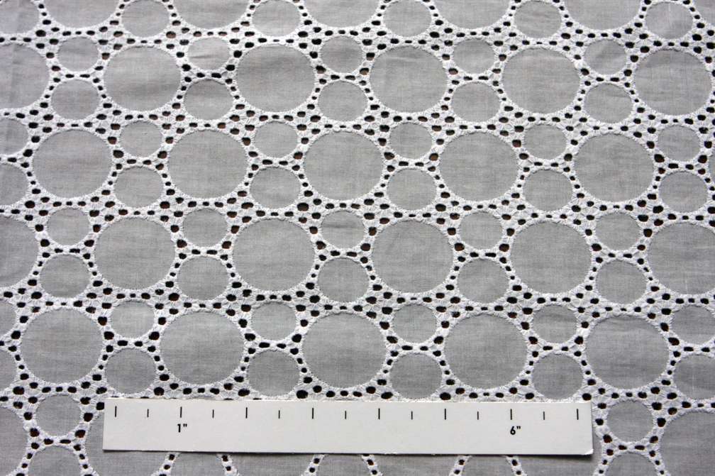 Cotton Eyelet in White1