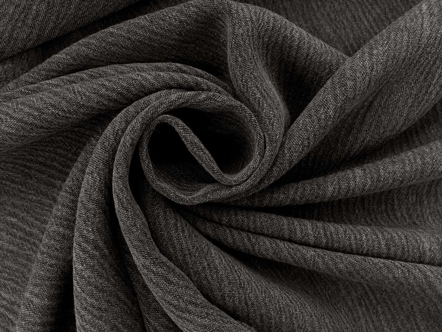 Rayon Crinkle Gauze in Smoke1