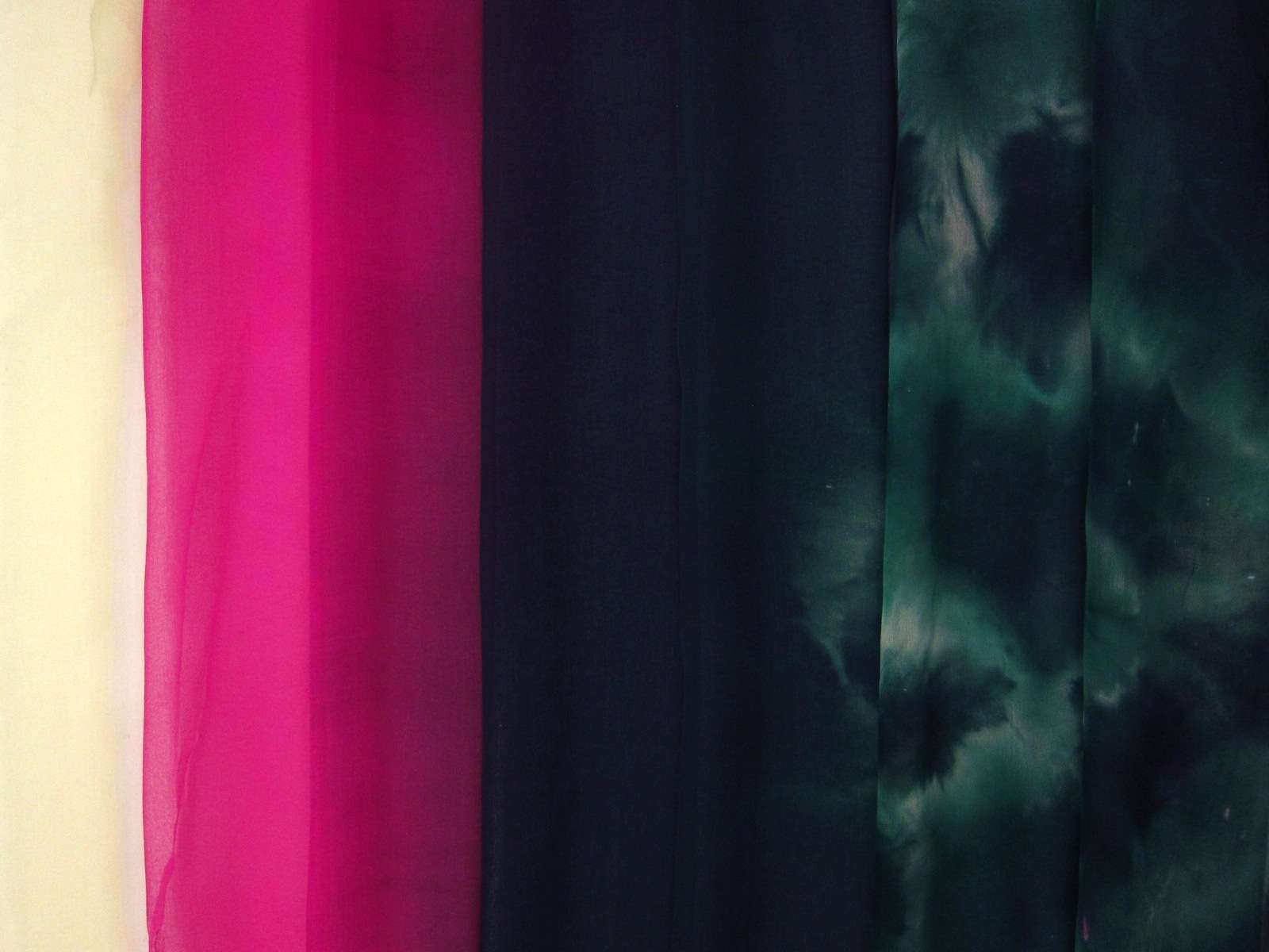 Tie Dye Ombré Silk Chiffon0