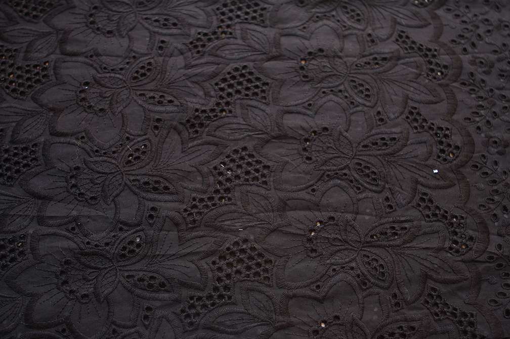 Cotton Eyelet in Black3