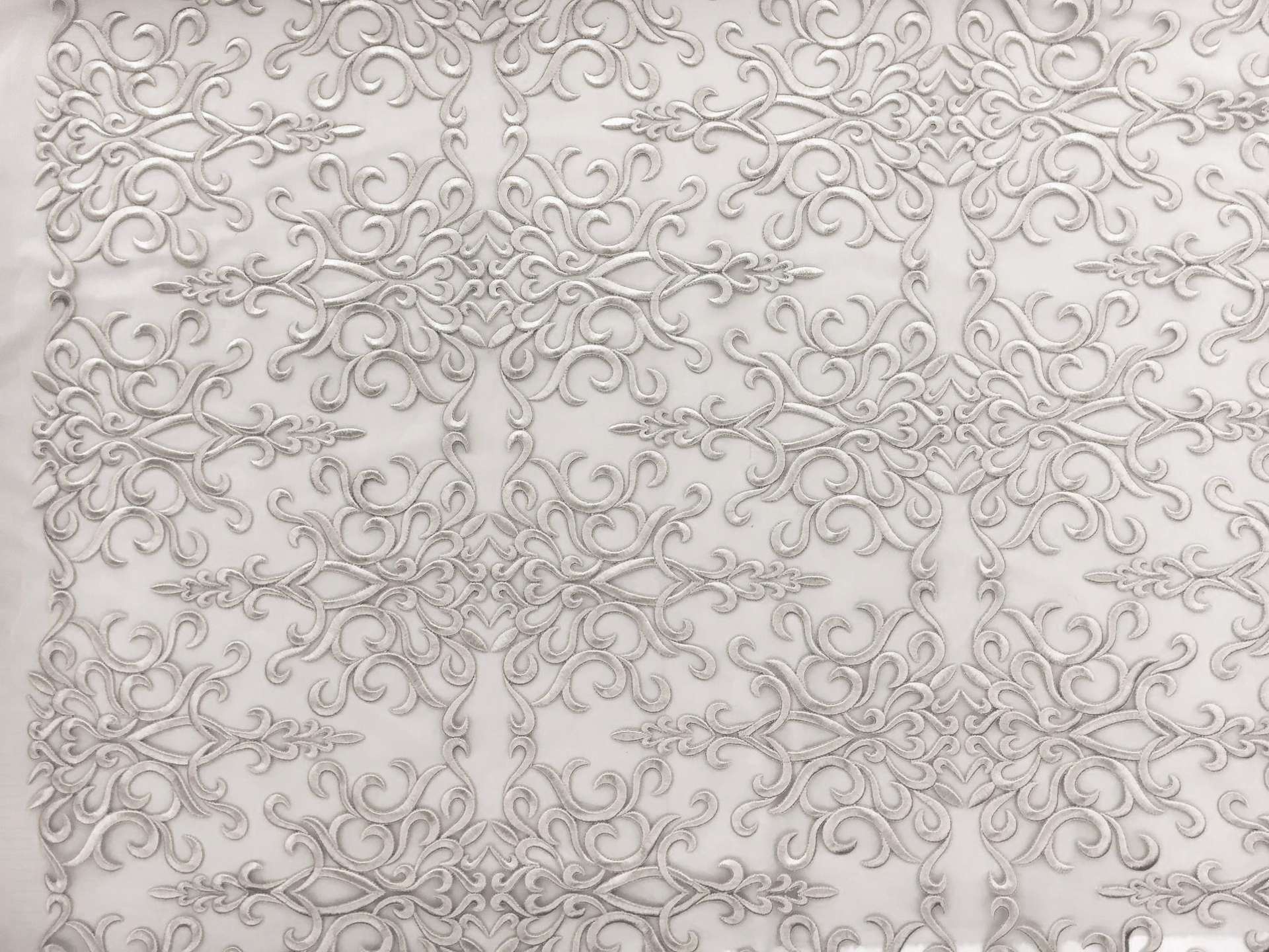Heavily Embroidered in Silver0