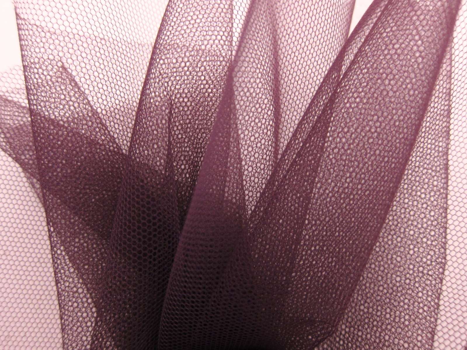 Italian Nylon Tulle in Plum1