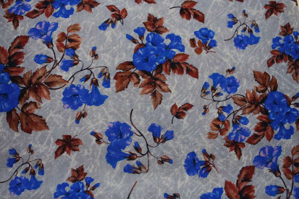 Wool Challis Print0