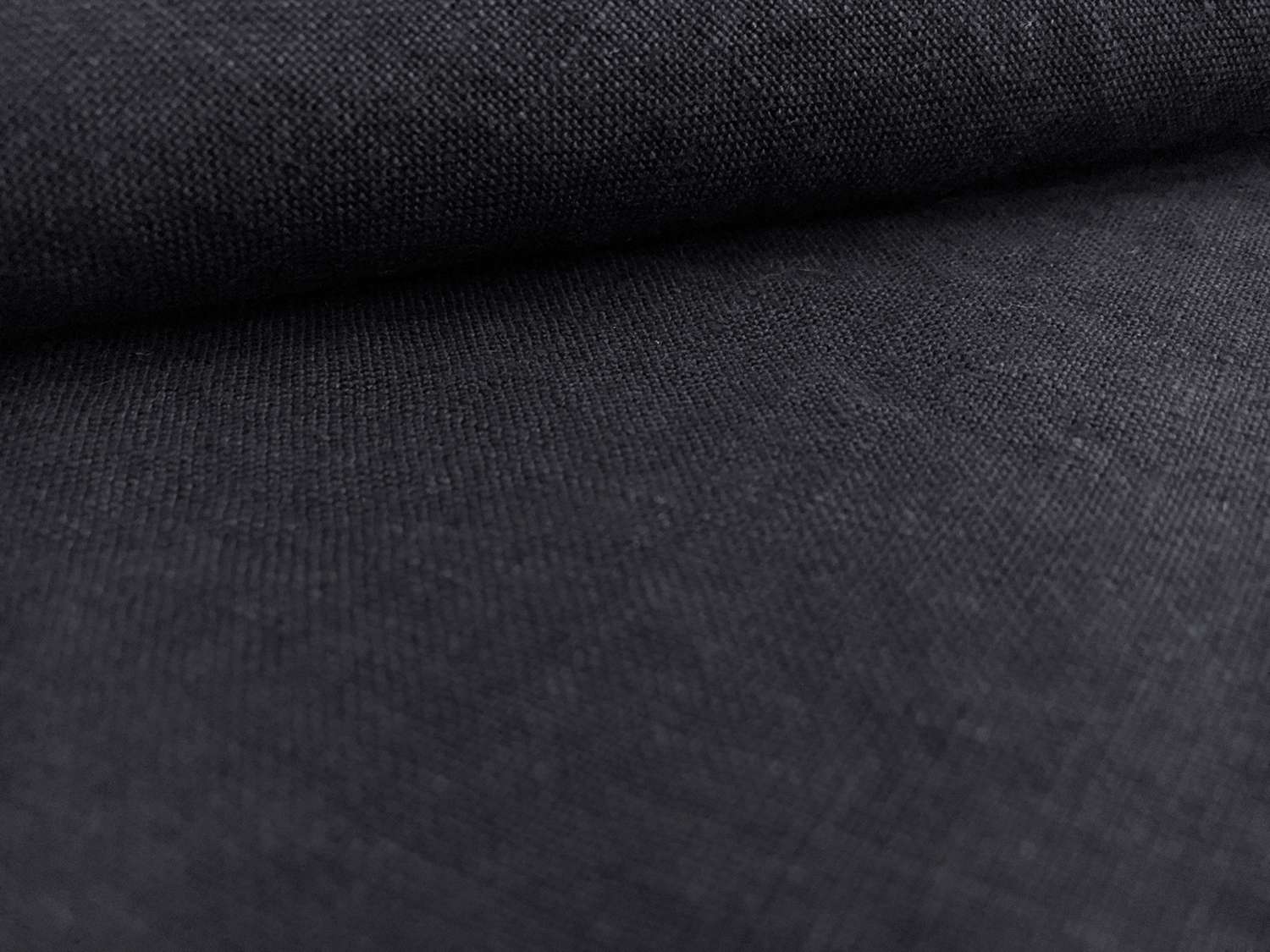 Stone Washed Linen In Navy0