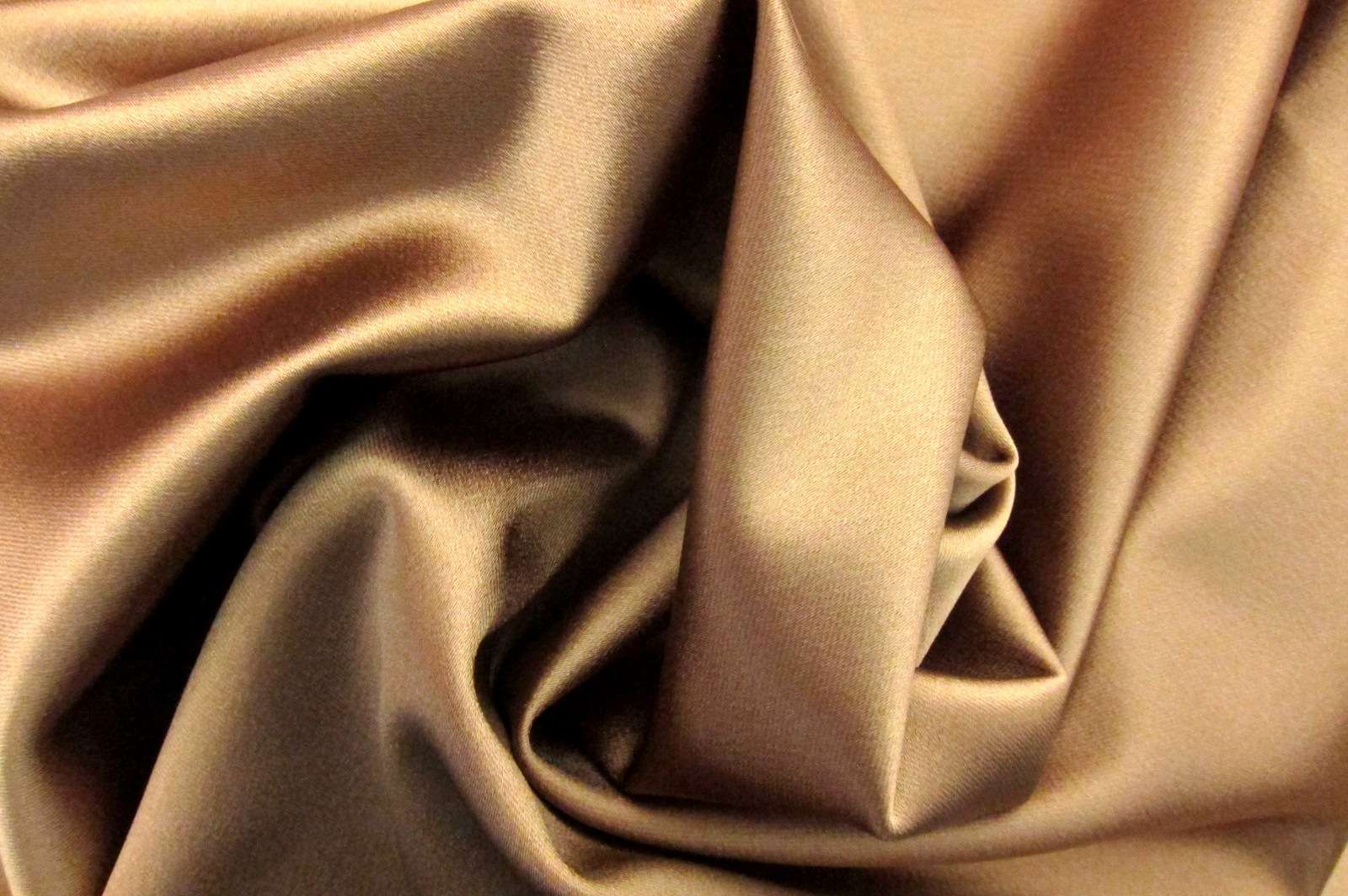 Armani Stretch Satin in Camel