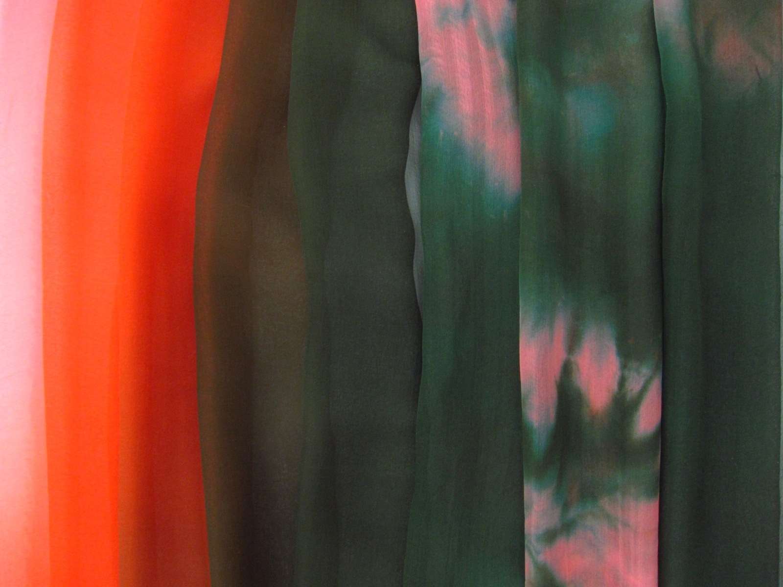 Tie Dye Ombré Silk Chiffon0