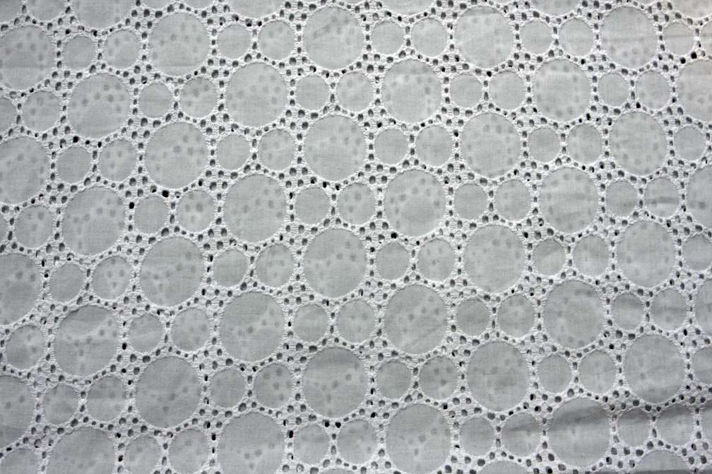 Cotton Eyelet in White0
