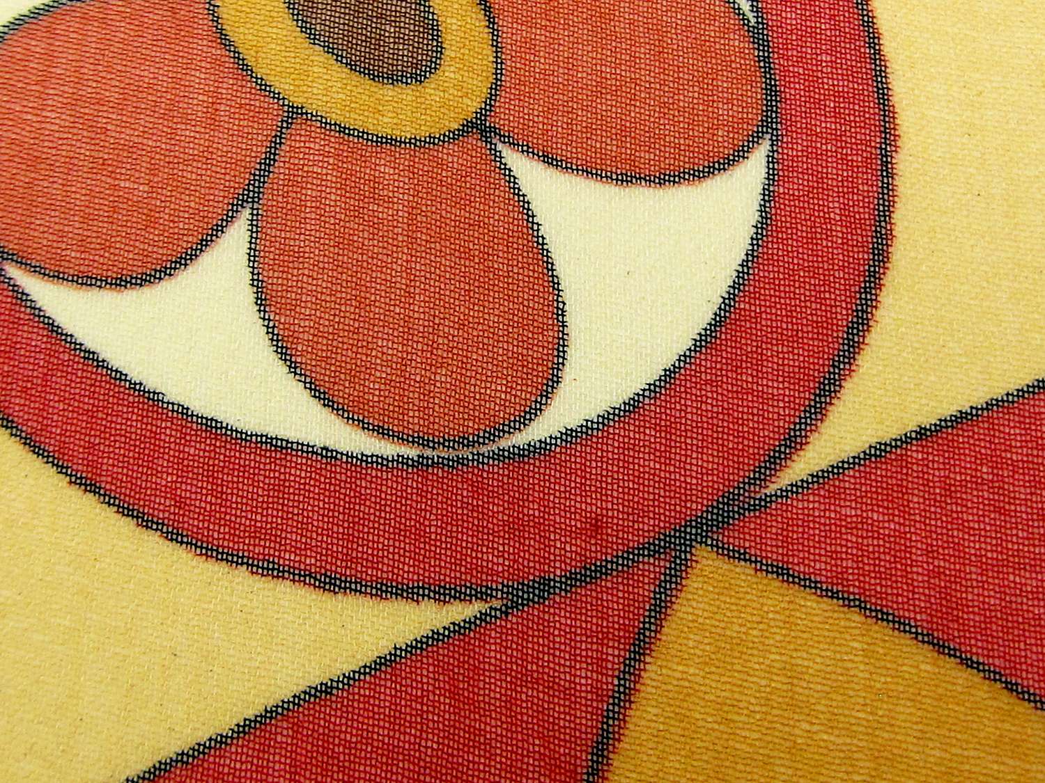 Printed Silk Chiffon with 70s  Floral Motifs2