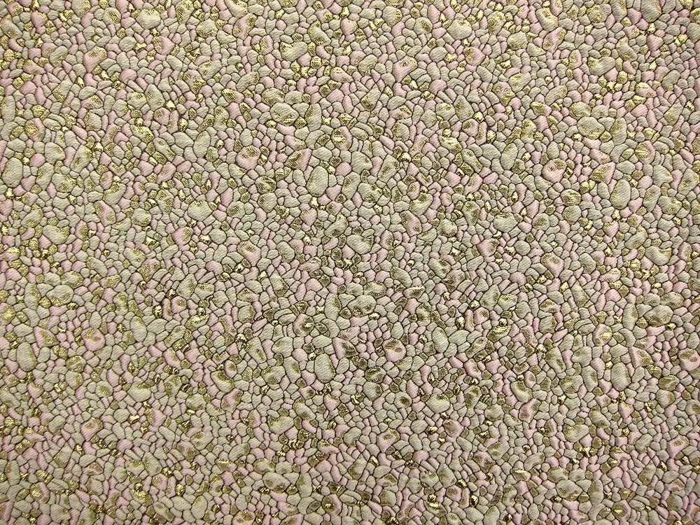 French Metallic Cloqué with a Pebble Texture0