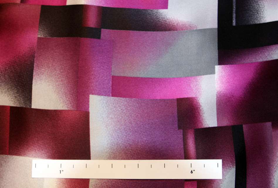 REDUCED Printed Silk Charmeuse0