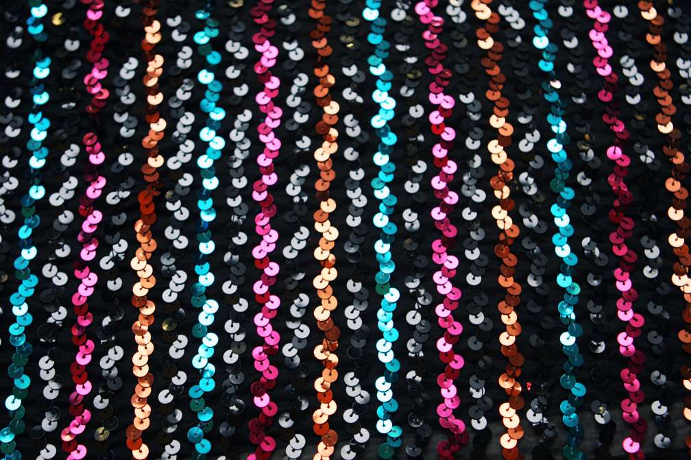 Sequins on Chiffon0