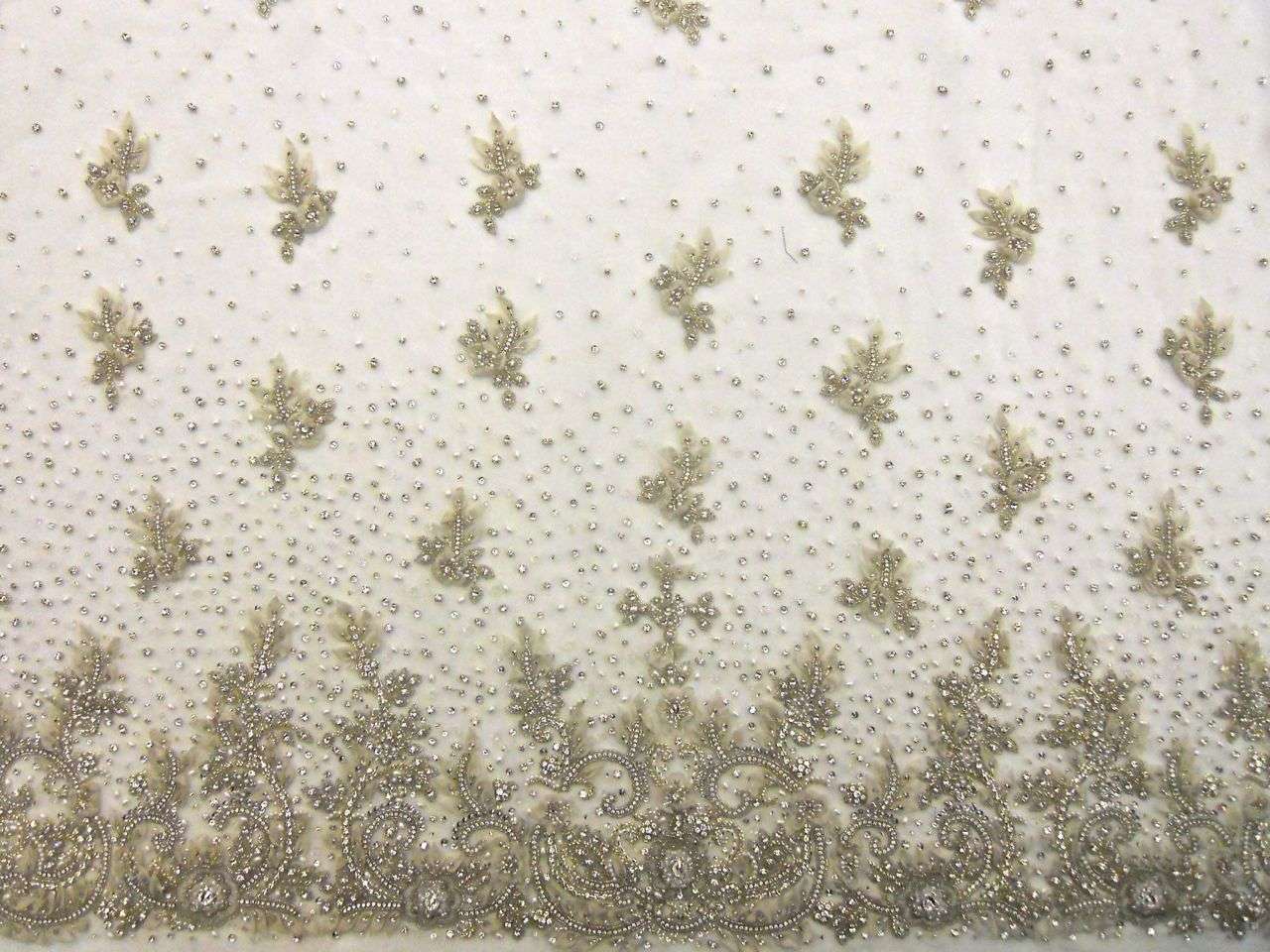 Beaded Embroidered Tulle0
