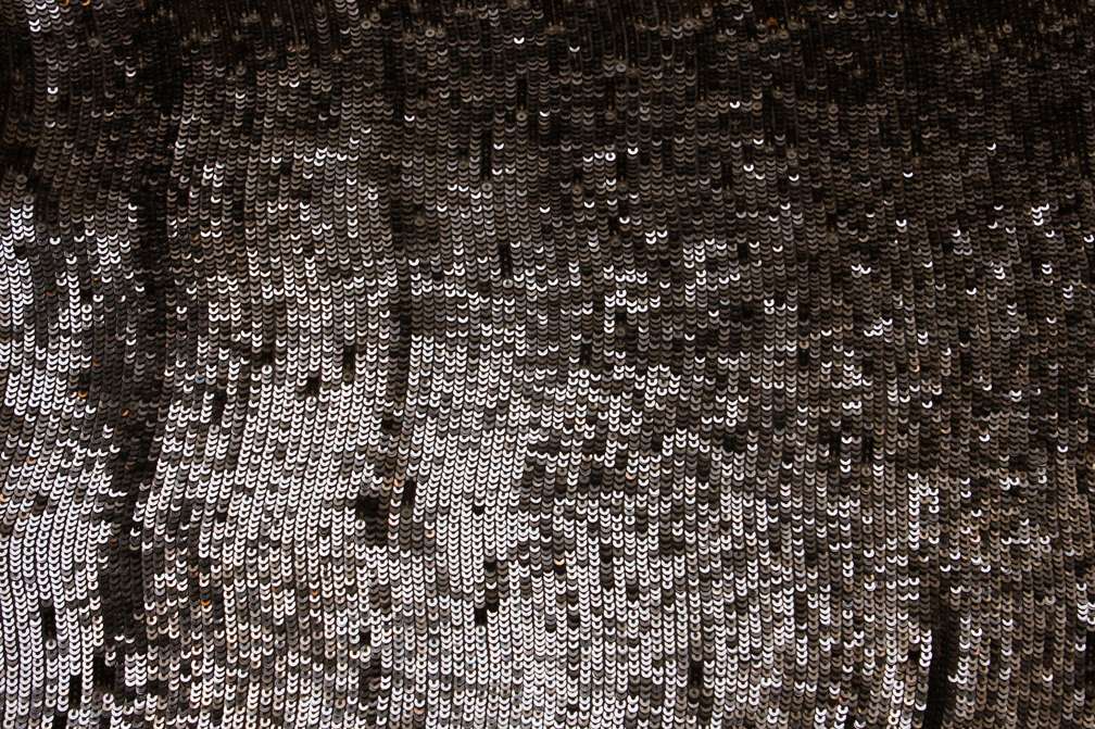 Sequins on Silk Chiffon0
